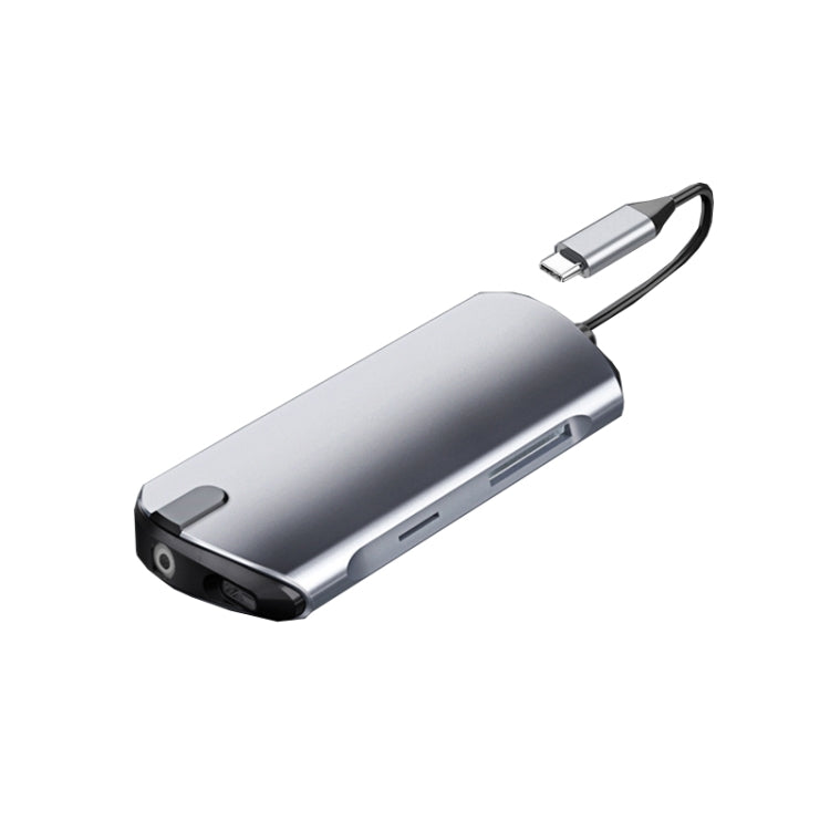Dock USB Hub 8 in 1 con HDMI, lettore SD/TF e audio 3,5 mm