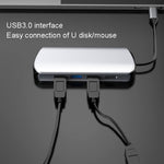 Dock USB Hub 8 in 1 con HDMI, lettore SD/TF e audio 3,5 mm