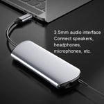 Dock USB Hub 8 in 1 con HDMI, lettore SD/TF e audio 3,5 mm