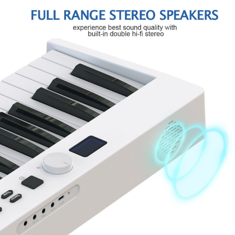 Piano elettrico pieghevole portatile a 88 tasti