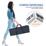 Piano elettrico pieghevole portatile a 88 tasti