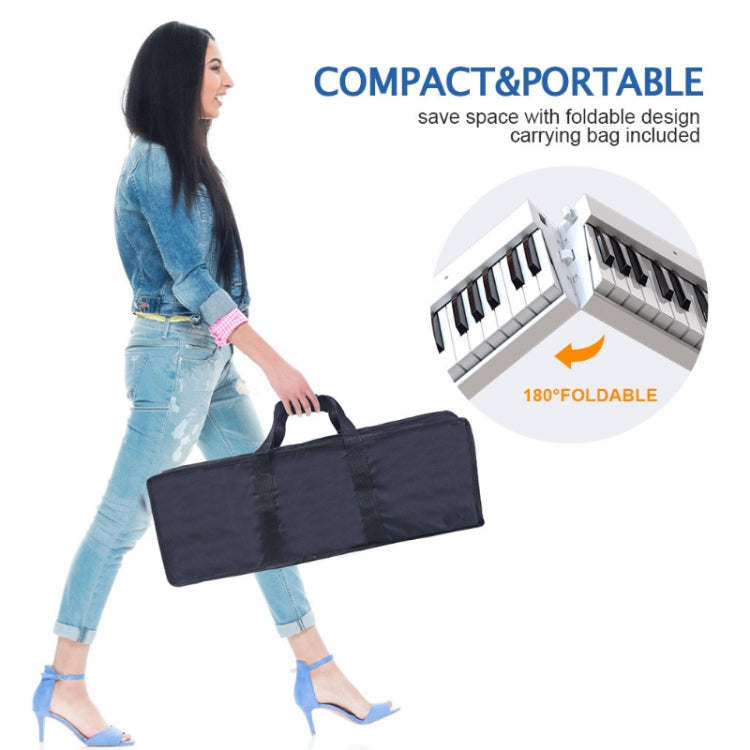 Piano elettrico pieghevole portatile a 88 tasti