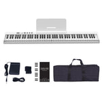 Piano elettrico pieghevole portatile a 88 tasti