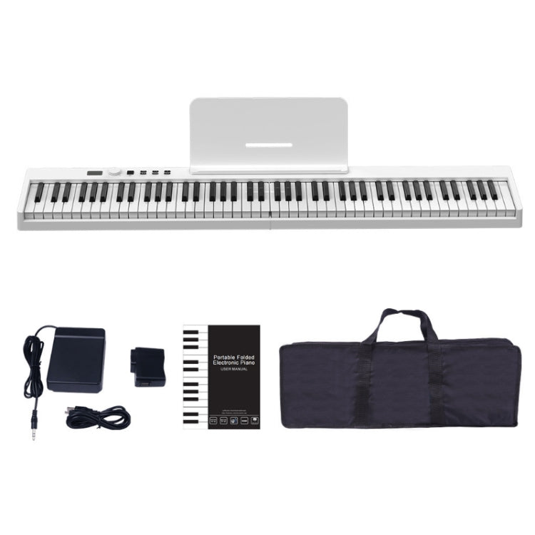 Piano elettrico pieghevole portatile a 88 tasti