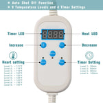 Pad riscaldante per fisioterapia con riscaldamento a infrarossi lontano lavabile in lavatrice intelligente, specifiche della spina:, EU Plug, US Plug
