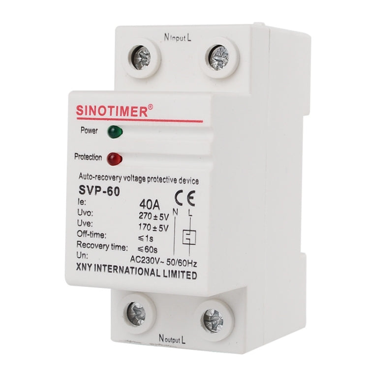 Protezione da sovrapressione intelligente autoduplex monofase SINOTIMER, SVP-60