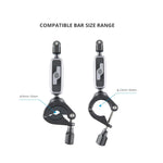 Supporto da manubrio per action camera PGYTECH per Insta360 ONE / ONE R / OSMO Action / GoPro, Handlebar Mount