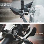 Supporto da manubrio per action camera PGYTECH per Insta360 ONE / ONE R / OSMO Action / GoPro, Handlebar Mount