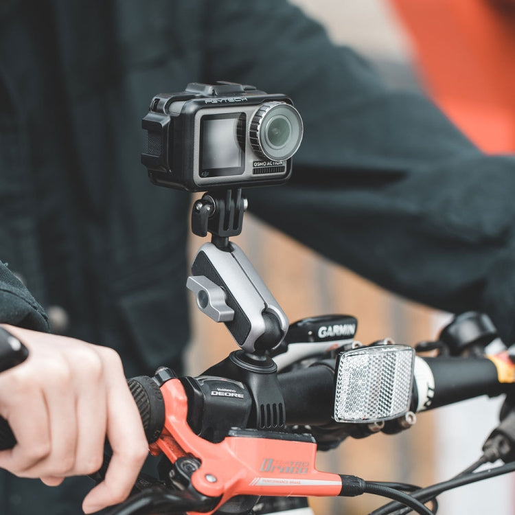 Supporto da manubrio per action camera PGYTECH per Insta360 ONE / ONE R / OSMO Action / GoPro, Handlebar Mount