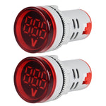Voltmetro universale 6-100V 22mm segnale tensione CC