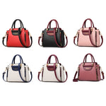 Borsa da donna TFZ 572 in materiale PU a contrasto di colore