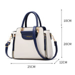 Borsa da donna TFZ 572 in materiale PU a contrasto di colore