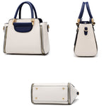 Borsa da donna TFZ 572 in materiale PU a contrasto di colore