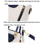 Borsa da donna TFZ 572 in materiale PU a contrasto di colore