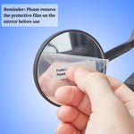 Specchietto retrovisore convesso per bicicletta, ampio specchio rotante a 360 gradi, Convex Rearview Mirror