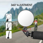 Specchietto retrovisore convesso per bicicletta, ampio specchio rotante a 360 gradi, Convex Rearview Mirror