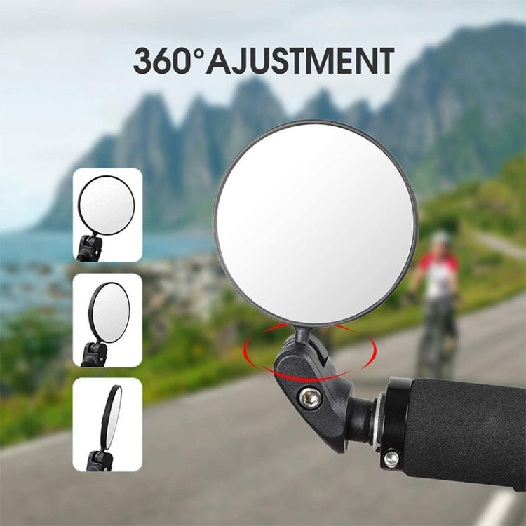 Specchietto retrovisore convesso per bicicletta, ampio specchio rotante a 360 gradi, Convex Rearview Mirror