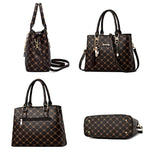 422 Borsa da stampa di grande capacità, Deep Coffee Deep Coffee Print, Bronze Deep Coffee Print, Dark Red Deep Coffee Print, Bronze Rice White Print, Rice White Rice White Print