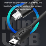 2 PCS Carica USB per auto da 12V a 5V Linea di riduzione dello strumento di navigazione