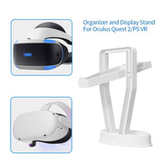 JYS-OC002 Rack di archiviazione desktop con staffa VR per Oculus Quest 2, JYS-OC002 White, JYS-OC002 Black