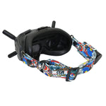 Occhiali video di volo Cinturino fisso per fascia color graffiti per occhiali DJI FPV V2, Strap, Strap + Power Line, Strap + Power Line + Pad