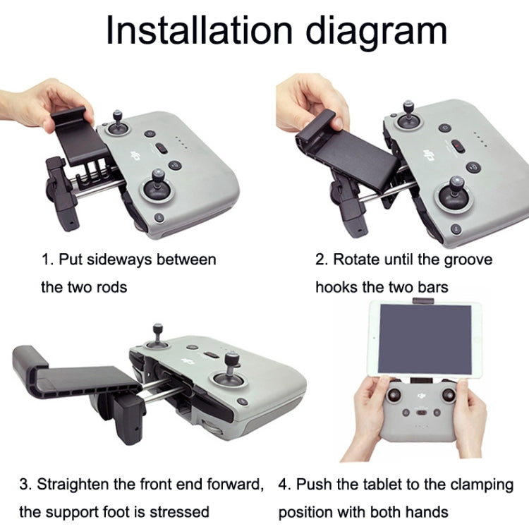 Staffa di estensione per tablet telecomando per DJI Mavic 3 / Air 2 / Air 2S / Mini 2, stile:, Small, Large, Large+For Apple Line, Large+Type-c Line, Large+Micro Line