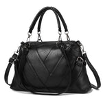 TFZ 250 Borsa a mano in morbida pelle colorblock geometrica, Red Wine, Green, Black, Dark Gray, Black White, Rubber Pink