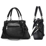 TFZ 250 Borsa a mano in morbida pelle colorblock geometrica, Red Wine, Green, Black, Dark Gray, Black White, Rubber Pink