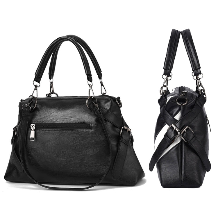 TFZ 250 Borsa a mano in morbida pelle colorblock geometrica, Red Wine, Green, Black, Dark Gray, Black White, Rubber Pink