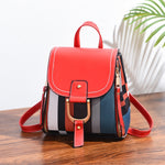 TFZ 959 Zaino da donna in morbida pelle PU, White, Red Wine, Black, Soil Yellow, Coffee
