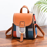 TFZ 959 Zaino da donna in morbida pelle PU, White, Red Wine, Black, Soil Yellow, Coffee
