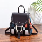 TFZ 959 Zaino da donna in morbida pelle PU, White, Red Wine, Black, Soil Yellow, Coffee