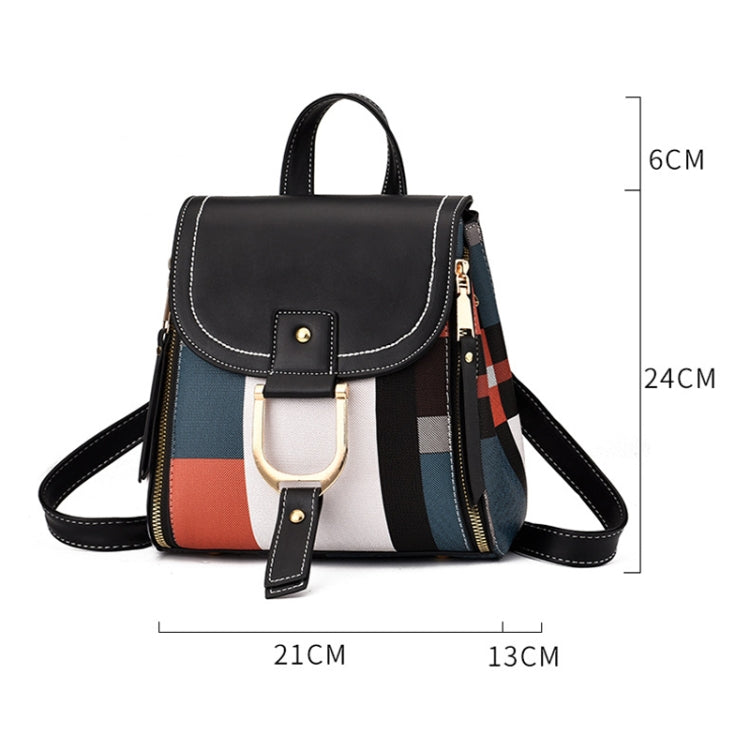 TFZ 959 Zaino da donna in morbida pelle PU, White, Red Wine, Black, Soil Yellow, Coffee
