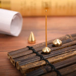 Staffa per bruciatore di incenso con piastra per incenso a forma di goccia da 10 pezzi, Small, Medium, Large