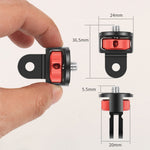 Adattatore per treppiede con convertitore a vite da 1/4 di pollice per Gopro 10 9 8 7 /Eken /Insta360 One X R