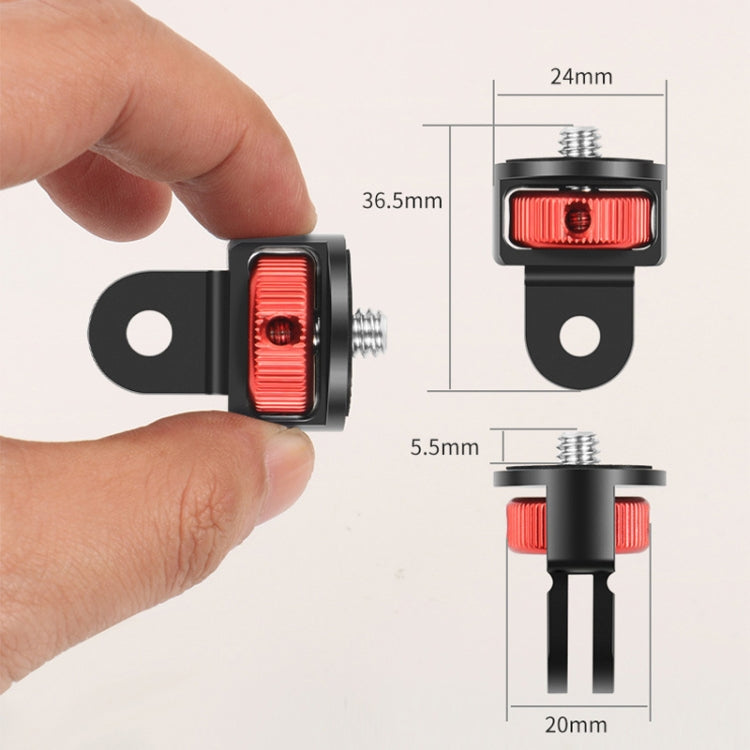 Adattatore per treppiede con convertitore a vite da 1/4 di pollice per Gopro 10 9 8 7 /Eken /Insta360 One X R