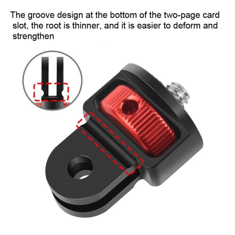 Adattatore per treppiede con convertitore a vite da 1/4 di pollice per Gopro 10 9 8 7 /Eken /Insta360 One X R