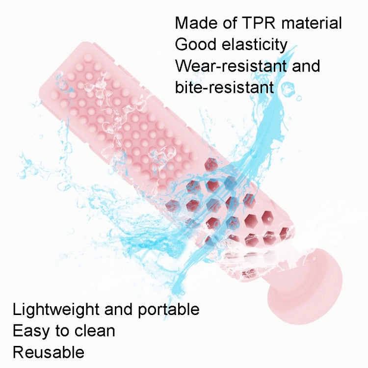 2 PCS Lavaggio Dentifricio a forma di morso Giocattoli TPR Bastoncino per dentizione per cani, Washing Board Toothpaste Shape Light Blue, Washing Board Toothpaste Shape Pink, Washing Board Toothpaste Shape