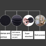50 PCS Spugna per ceretta Auto con bordo arrotondato Lavaggio auto Manutenzione cera per auto Spugna lucidata, 50 PCS Polished Sponge