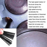 Spazzola per la pulizia del carbonio del cilindro del motore dell'auto da 2 pezzi, Carbon Brush, Brush Head
