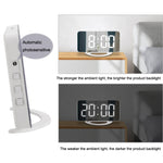 TS-8202 Sveglia USB multifunzionale con mirroring delle vibrazioni a LED, TS-8202