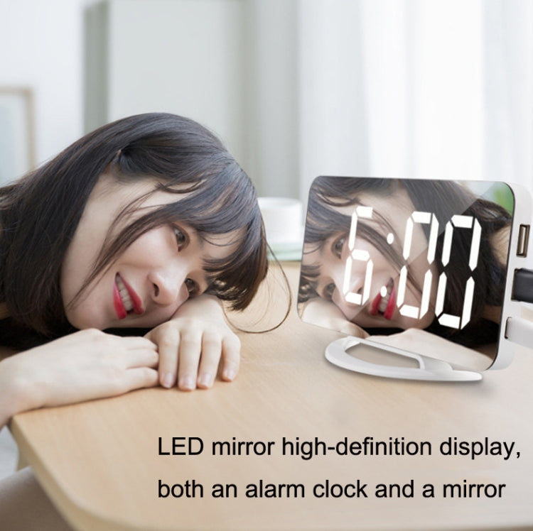 TS-8202 Sveglia USB multifunzionale con mirroring delle vibrazioni a LED, TS-8202