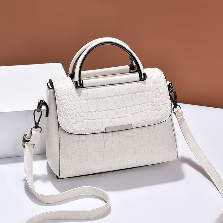Borsa monospalla da donna con motivo a pietra 24x18x12 cm