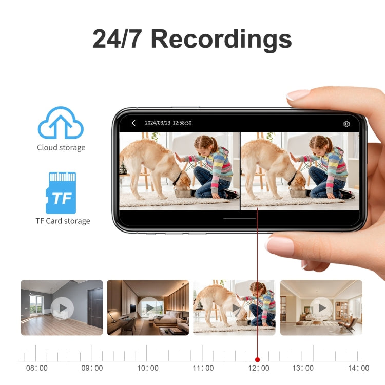 Telecamera WiFi HD S20 con interfono vocale bidirezionale