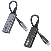 Cavo adattatore Dual Type-c / USB-c MH338A Cavo di ricarica audio live per telefono cellulare, MH338A (Gray), MH338A (Black)