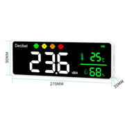 Wall Mounted Temperature and Humidity Detector with Decibel Meter