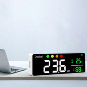 Wall Mounted Temperature and Humidity Detector with Decibel Meter