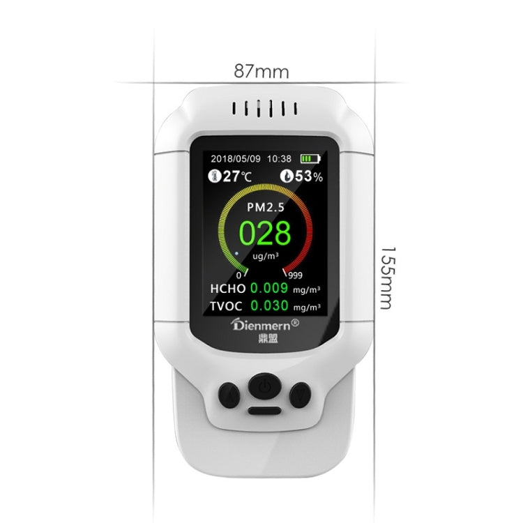 Tester polveri PM2.5 e formaldeide DM502 con display LCD