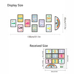 2 PCS Digital Jumping Grid Game Cartoon Floor Paste Decorazione del terreno in età prescolare per bambini