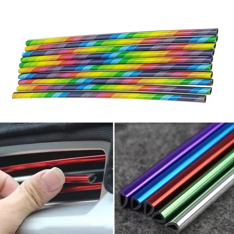 Striscia decorativa galvanica a forma di U per sfiato del condizionatore d'aria da 10 confezioni